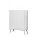 Aparador Buffet 2 Portas Retrô Veneza Multimóveis V3609 Branco