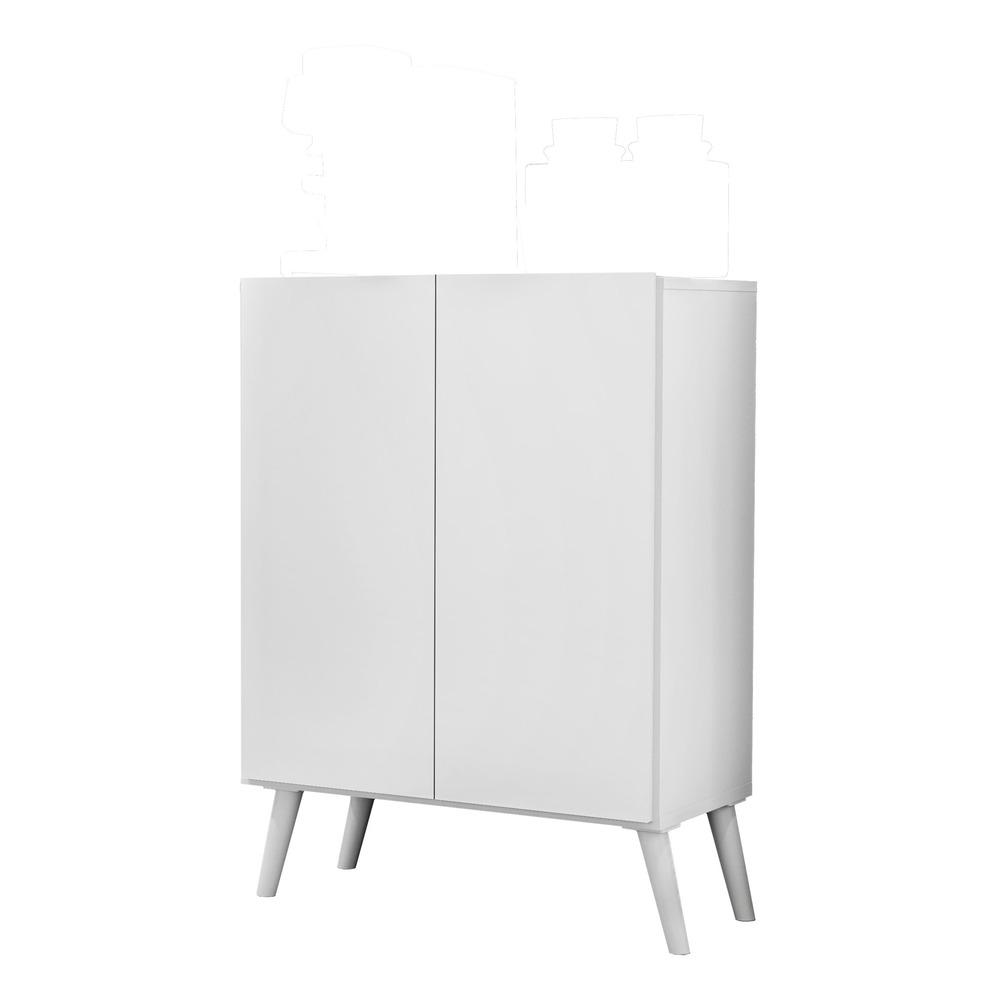 Aparador Buffet 2 Portas Retrô Veneza Multimóveis V3609 Branco