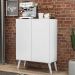 Aparador Buffet 2 Portas Retrô Veneza Multimóveis V3609 Branco