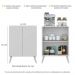 Aparador Buffet 2 Portas Retrô Veneza Multimóveis V3609 Branco