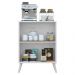 Aparador Buffet 2 Portas Retrô Veneza Multimóveis V3609 Branco