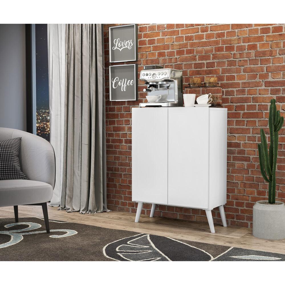 Aparador Buffet 2 Portas Retrô Veneza Multimóveis V3609 Branco