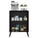 Aparador Buffet 2 Portas Retrô Veneza Multimóveis V3609 Preto