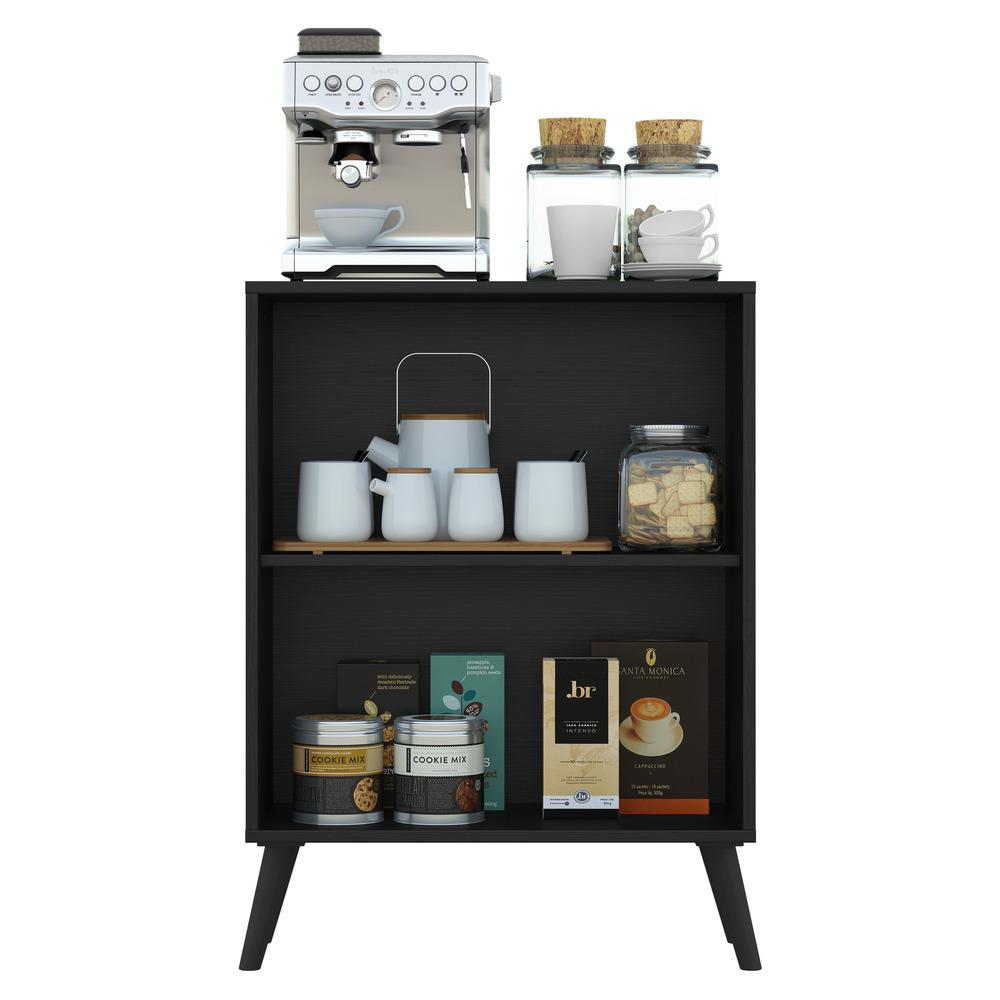 Aparador Buffet 2 Portas Retrô Veneza Multimóveis V3609 Preto