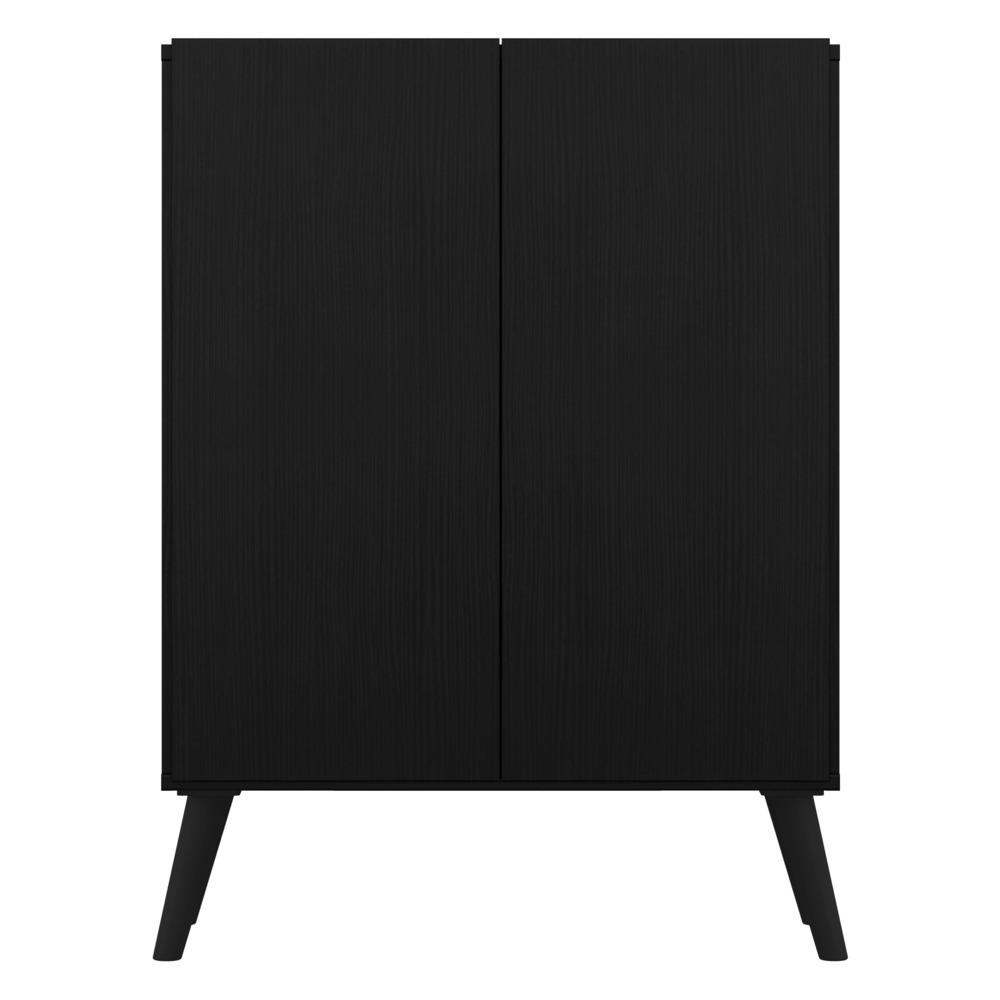 Aparador Buffet 2 Portas Retrô Veneza Multimóveis V3609 Preto