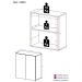 Aparador Buffet 2 Portas Veneza Multimóveis V3603 Branco