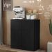 Aparador Buffet 2 Portas Veneza Multimóveis V3603 Preto