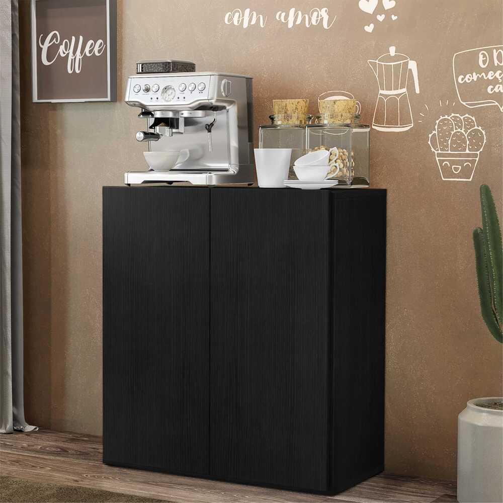 Aparador Buffet 2 Portas Veneza Multimóveis V3603 Preto