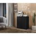 Aparador Buffet 2 Portas Veneza Multimóveis V3603 Preto
