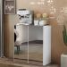 Aparador Buffet 2 Portas com Espelho Vegas Multimóveis V3611 Branco