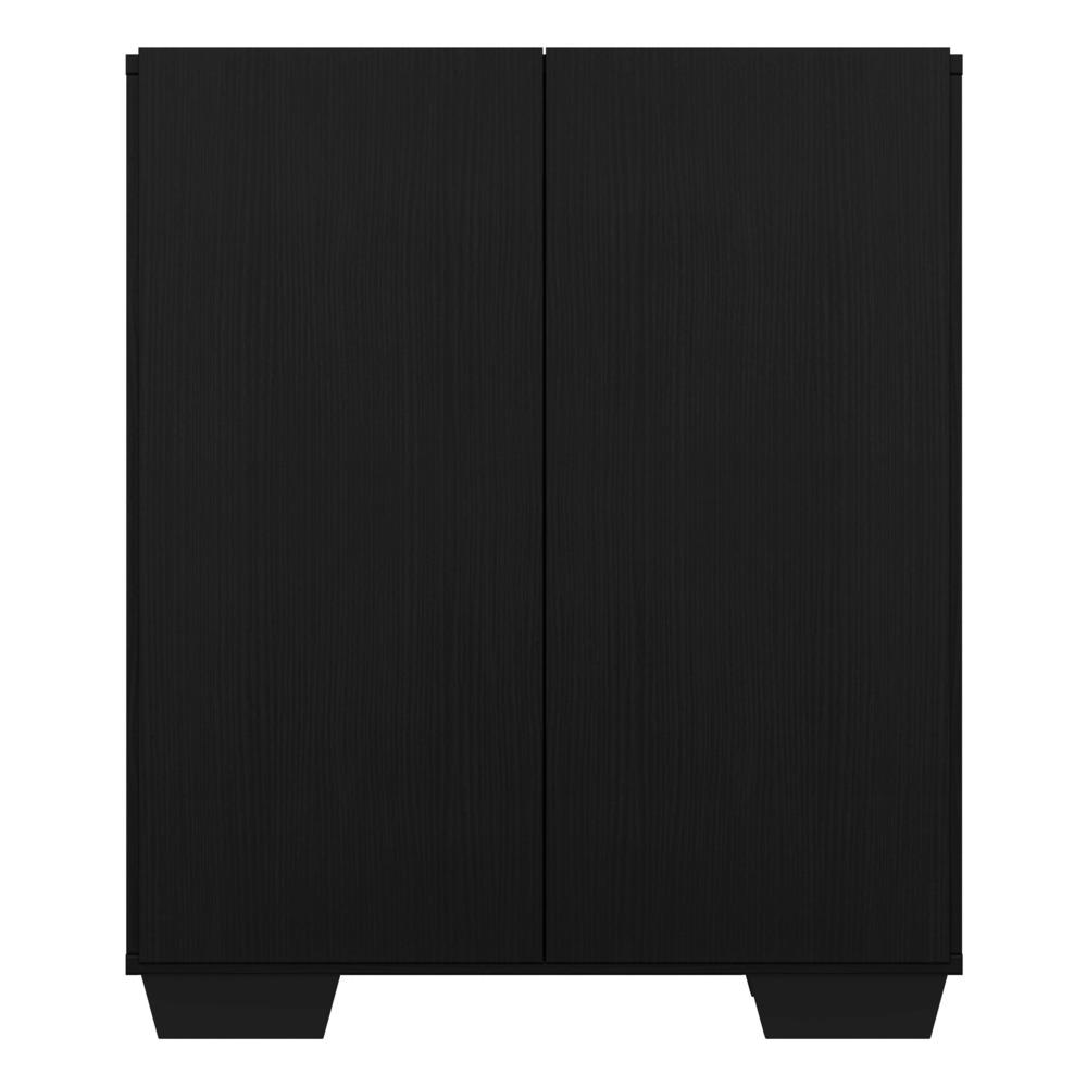 Aparador Buffet 2 Portas com Pés Quadrados Veneza Multimóveis V3610 Preto