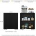 Aparador Buffet 2 Portas com Pés Quadrados Veneza Multimóveis V3610 Preto/Branco