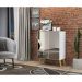 Aparador Buffet 2 portas com Espelho Retrô Vegas Multimóveis V3613 Branco/Natural