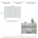Aparador Buffet 3 Portas Retrô Veneza Multimóveis MP1009 Branco