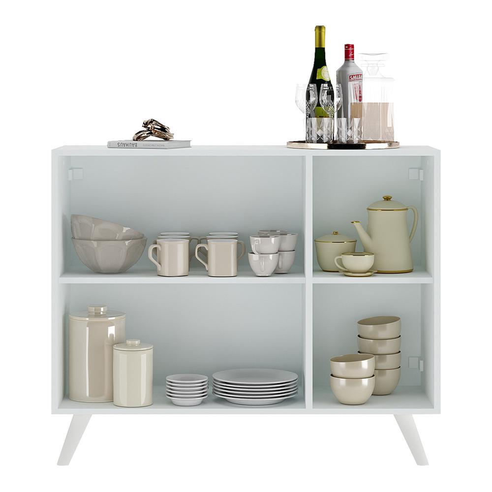Aparador Buffet 3 Portas Retrô Veneza Multimóveis MP1009 Branco