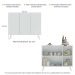 Aparador Buffet 3 Portas Retrô Veneza Multimóveis V1009 Branco