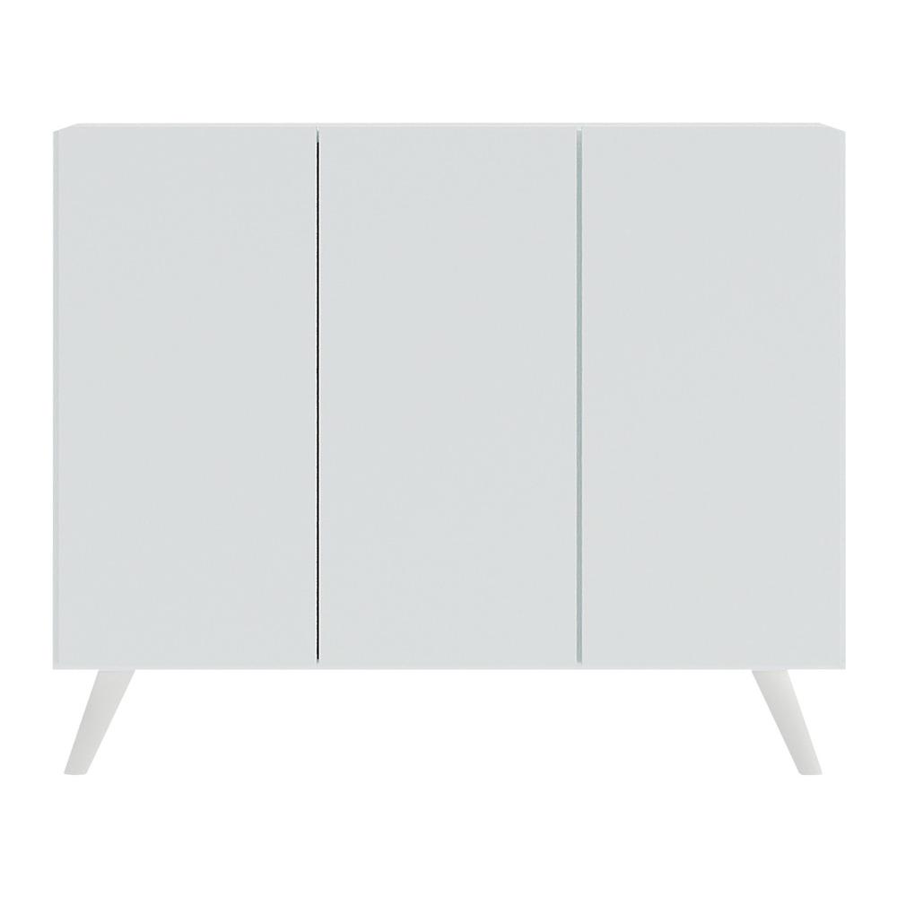 Aparador Buffet 3 Portas Retrô Veneza Multimóveis V1009 Branco