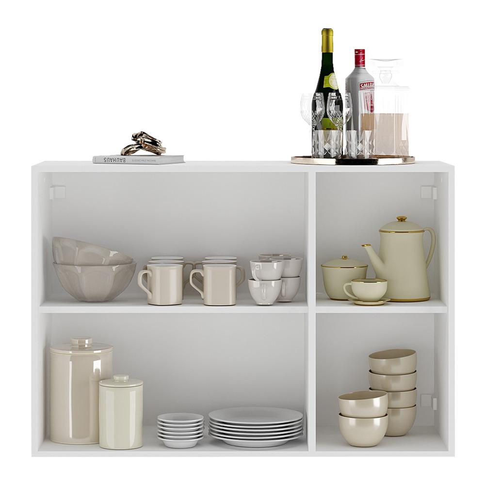 Aparador Buffet 3 Portas Suspenso Veneza Multimóveis V1008 Branco