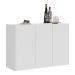 Aparador Buffet 3 Portas Veneza Multimóveis MP1007 Branco