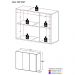 Aparador Buffet 3 Portas Veneza Multimóveis MP1007 Branco
