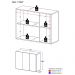 Aparador Buffet 3 Portas Veneza Multimóveis V1007 Branco