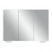 Aparador Buffet 3 Portas com Espelho e Pés Quadrados Vegas Multimóveis MP1014 Branco