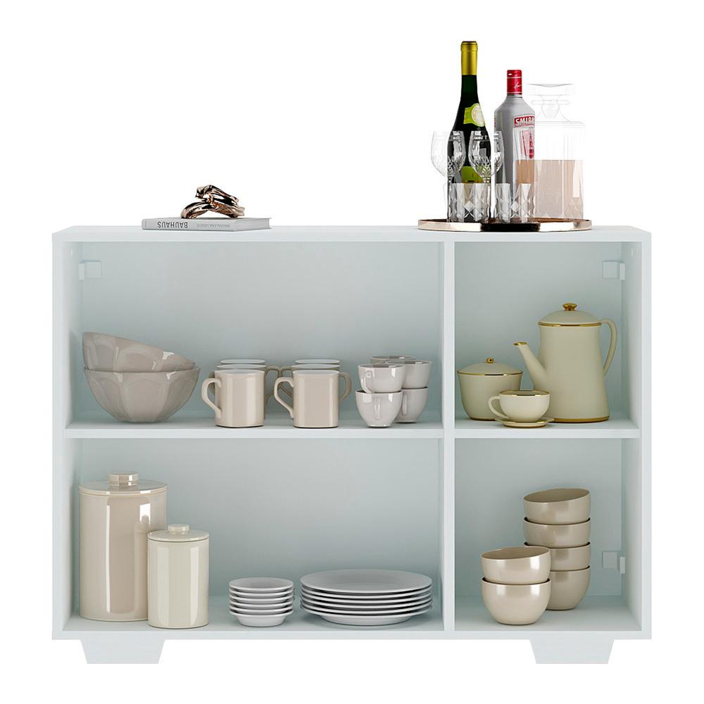 Aparador Buffet 3 Portas com Pés Quadrados Veneza Multimóveis MP1010 Branco