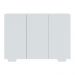 Aparador Buffet 3 Portas com Pés Quadrados Veneza Multimóveis MP1010 Branco