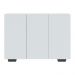Aparador Buffet 3 Portas com Pés Quadrados Veneza Multimóveis MP1010 Branco/Preto
