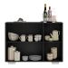 Aparador Buffet 3 Portas com Pés Quadrados Veneza Multimóveis MP1010 Preto/Branco