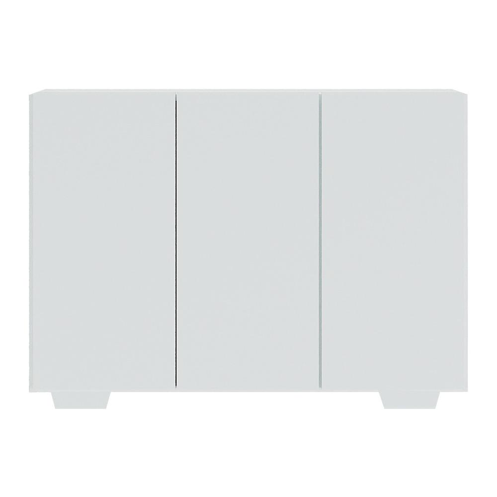 Aparador Buffet 3 Portas com Pés Quadrados Veneza Multimóveis V1010 Branco