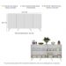 Aparador Buffet 4 Portas Retrô Alemanha Multimóveis BR3556 Branco
