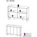 Aparador Buffet 4 Portas Retrô Alemanha Multimóveis BR3556 Branco