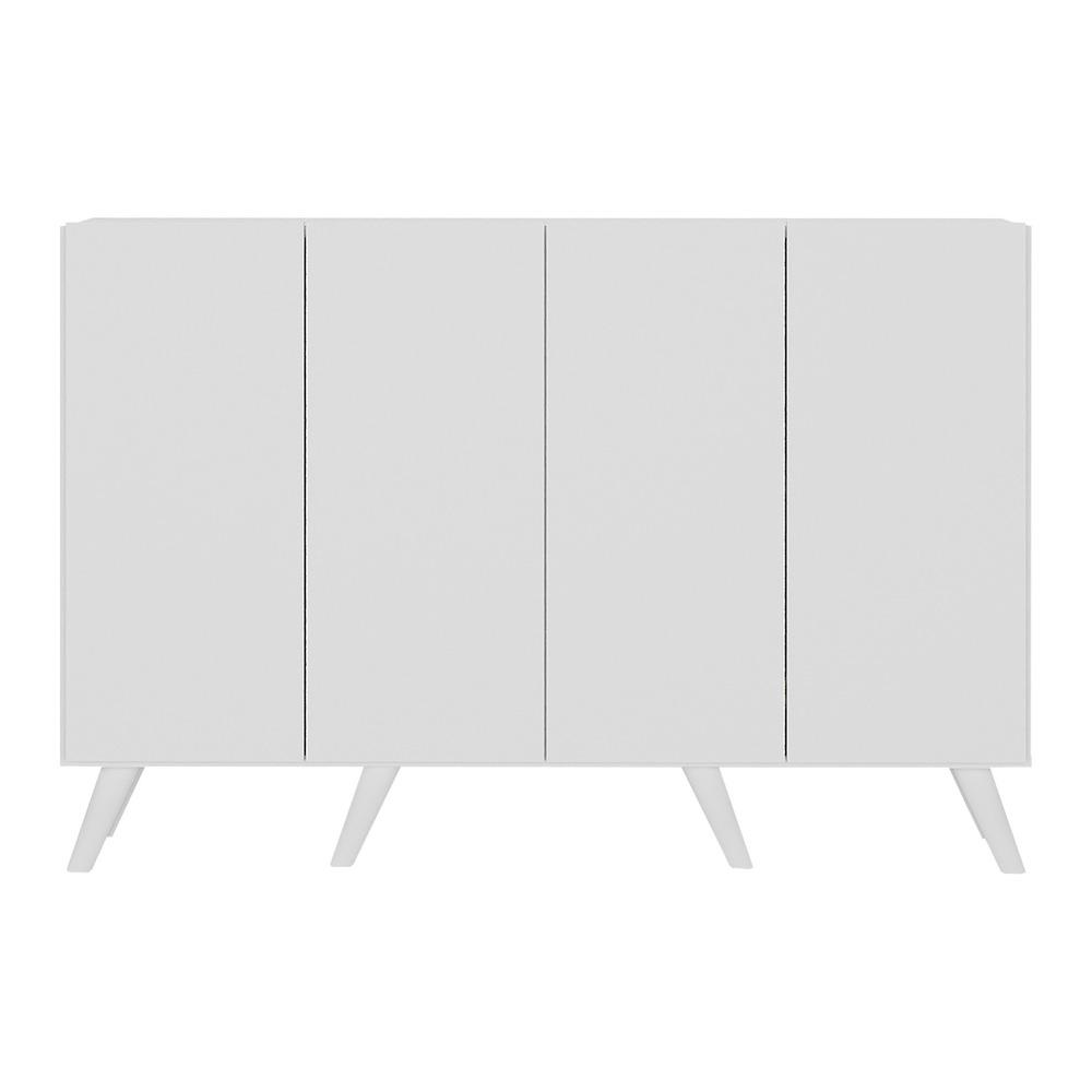 Aparador Buffet 4 Portas Retrô Alemanha Multimóveis BR3556 Branco