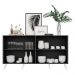 Aparador Buffet 4 Portas Retrô Veneza Multimóveis V3556 Preto/Branco