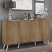 Aparador Buffet 4 Portas Retrô Veneza Multimóveis V3556 Rustic/Branco