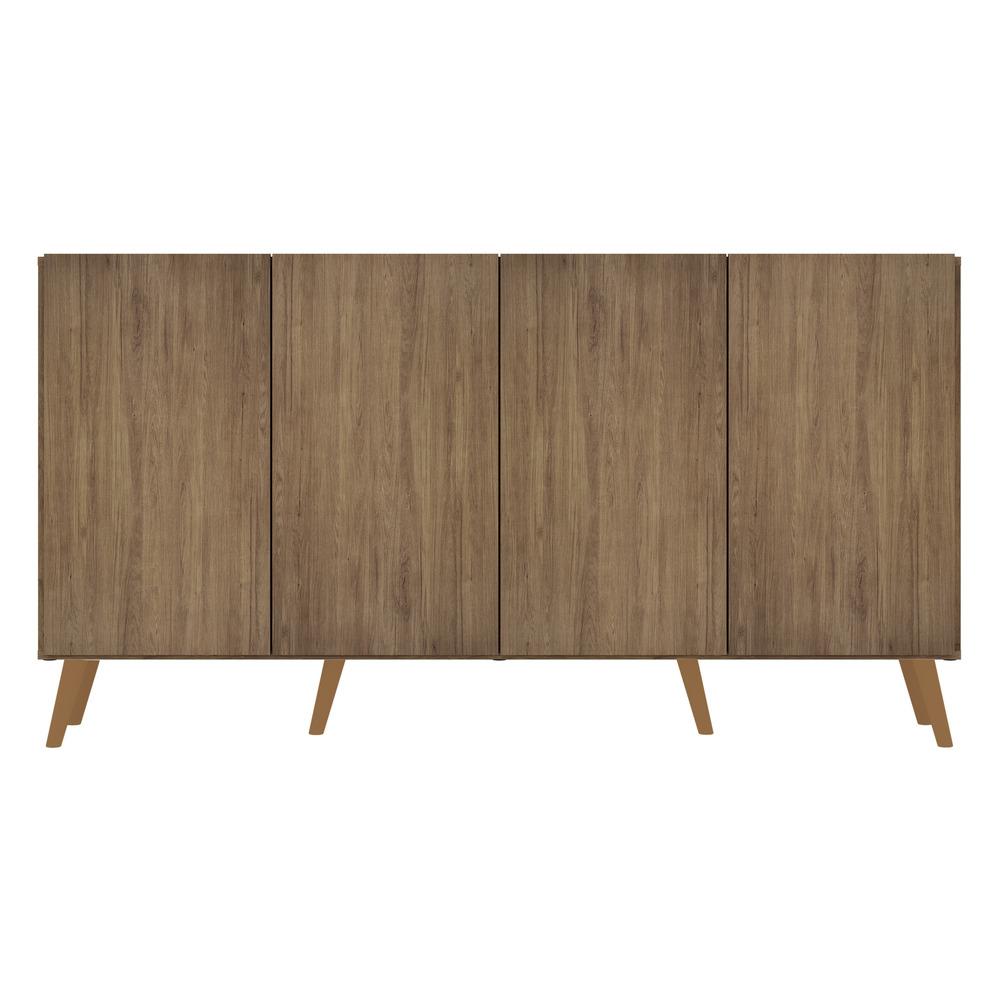 Aparador Buffet 4 Portas Retrô Veneza Multimóveis V3556 Rustic/Natural