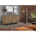 Aparador Buffet 4 Portas Retrô Veneza Multimóveis V3556 Rustic/Natural