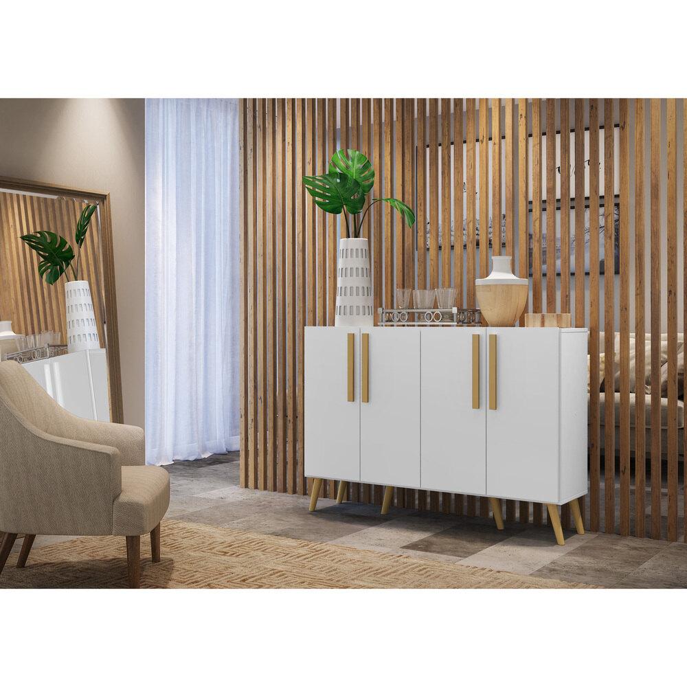 Aparador Buffet 4 Portas Retrô Viena Multimóveis V3606