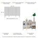 Aparador Buffet 4 Portas Retrô Viena Multimóveis V3606 Branco