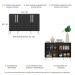 Aparador Buffet 4 Portas Retrô Viena Multimóveis V3606 Preto/Branco