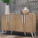Aparador Buffet 4 Portas Retrô Viena Multimóveis V3606 Rustic/Branco