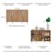 Aparador Buffet 4 Portas Retrô Viena Multimóveis V3606 Rustic/Branco