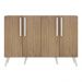 Aparador Buffet 4 Portas Retrô Viena Multimóveis V3606 Rustic/Branco