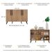 Aparador Buffet 4 Portas Retrô Viena Multimóveis V3606 Rustic/Preto
