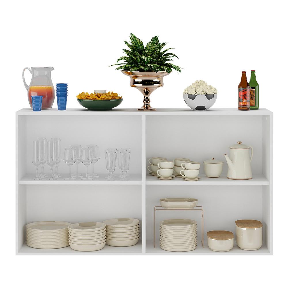 Aparador Buffet 4 Portas Suspenso Alemanha Multimóveis BR3594 Branco