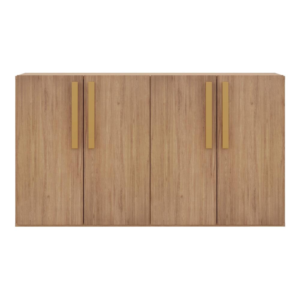 Aparador Buffet 4 Portas Suspenso Viena Multimóveis Rustic/Natural