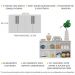 Aparador Buffet 4 Portas Suspenso Viena Multimóveis V3605 Branco/Preto