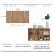 Aparador Buffet 4 Portas Suspenso Viena Multimóveis V3605 Rustic/Branco