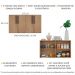 Aparador Buffet 4 Portas Suspenso Viena Multimóveis V3605 Rustic/Preto